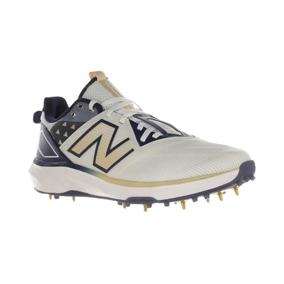 CW New Balance CK10GN6 Men's Cricket Shoes Sports Spike Men Shoe Cricket Spike Shoes for Men Outdoor Indoor Sports Shoes White for Men