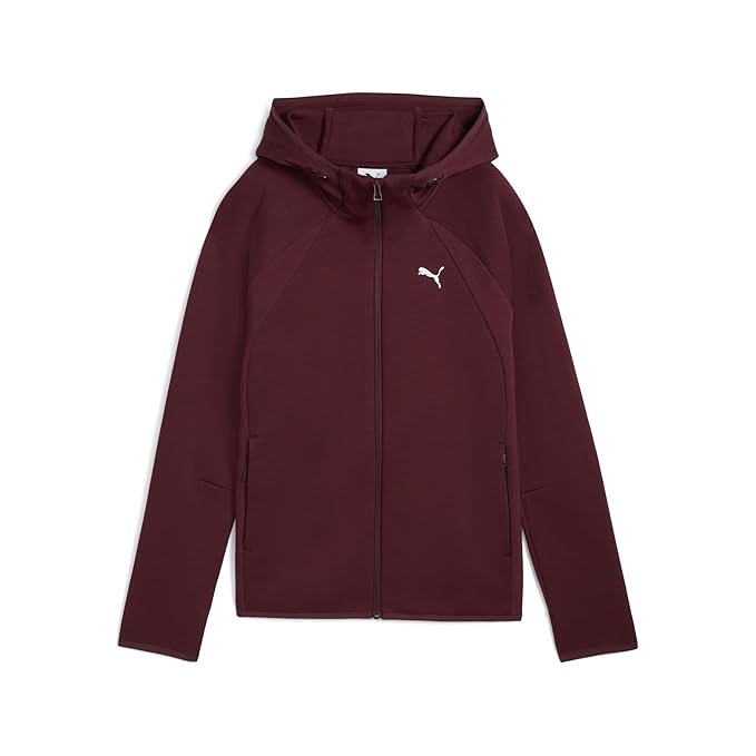 PUMA , Women, EVOSTRIPE Full-Zip Hoodie, Ruby Shimmer, S, (68814196)