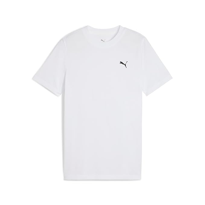Puma Boy Polyester Solid Regular Fit T-Shirt